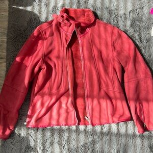 Pink/magenta aviator jacket